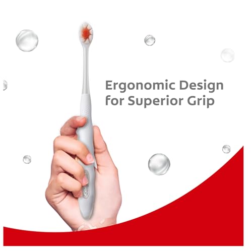 Colgate Gentle UltraFoam Ultra Soft Bristles Manual Toothbrush for adults, 2 Pcs, Soft Bristles for Superior Clean, Multicolor - image 7