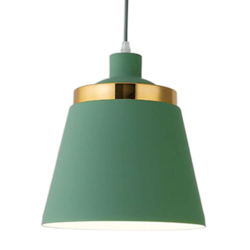 HXYSXHJUO E26 Adjustable Color Pendant Light Fixture - Blue Retro Chandelier for Home and Office(Green)