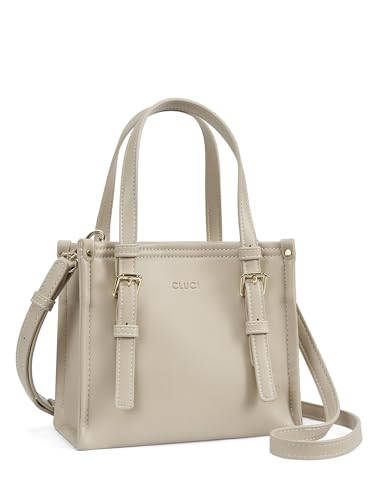 CLUCI Tote Bag for Women, Purse with Adjustable Shoulder Strap, Vegan Leather Small Shoulder Handbag