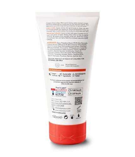 Calypso All School Day Long Sun Lotion SPF 40 | 150ml | Water Resistant Sunscreen - 4
