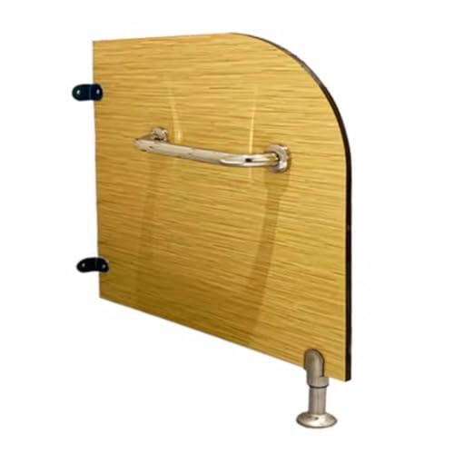 Cloison de toilette avec main courante en acier inoxydable et séparateur urinoir sur pied