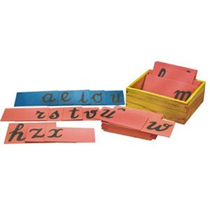 Skillofun Sand Paper Alphabets (Lower Abc - Cursive), Multicolor