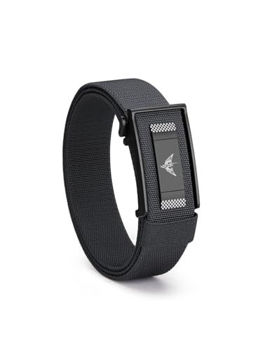 VANNANBA Ratchet Web Belt Men, Invisible Stretch Nylon Golf Adjustable Work Men's Belt with Casual Pants