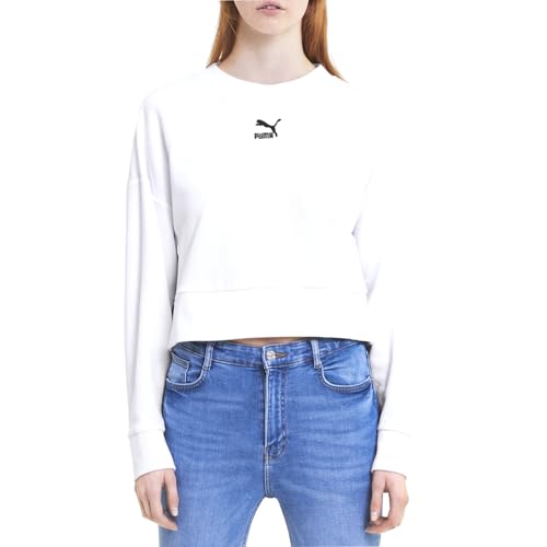 Tee-shirt de sport PUMA manches longues femme blanc taille S
