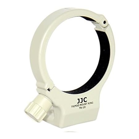 JJC製 キャノン EF 70-200mm F4L IS USM等 対応　リング式三脚座A・AII(W)  軽量ABS樹脂製 ホワイト
