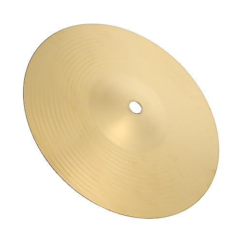 Levemolo Drum Cymbal Accessory 10 Inch Brass Cymbal for Drum Set Part Replacement