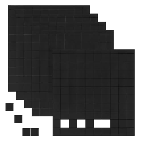 XULIERUX Selbstklebende Magnetplättchen, 500 Stück Magnet Klebepunkte 10×10×1.5mm, Quadratische Magnet Aufkleber, Kühlschrankmagnet DIY Foto Magnet Pad Für Basteln Schule Büro Whiteboard
