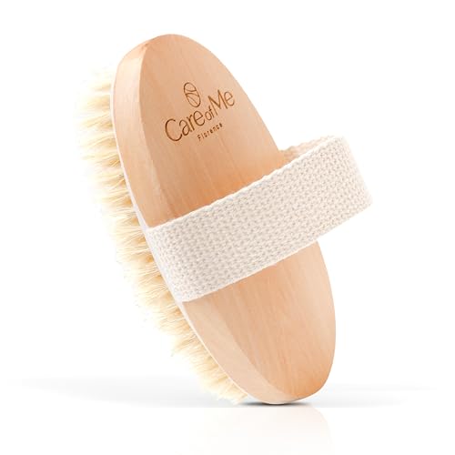DISTOCK – Brosse Corps à Sec en Poils Naturels pour Dry Brushing – Masseur Anti cellulite relaxant