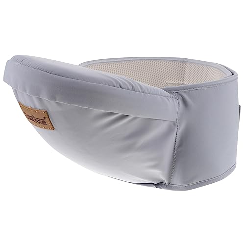 JOINPAYA Taburete De Cintura De Bebé Portador Del Asiento De La Cadera Del Bebé Asiento De Cintura Para Pequeños Portabebés De 25 a 60 Libras Grey Jeanette Algodón