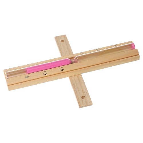 Mikinona Heat Resistant Sauna Hourglass Sand Timer Rotating Wooden Sandglass Clock for Sauna Classic Design with Clear Markings Use Timer for All Ages