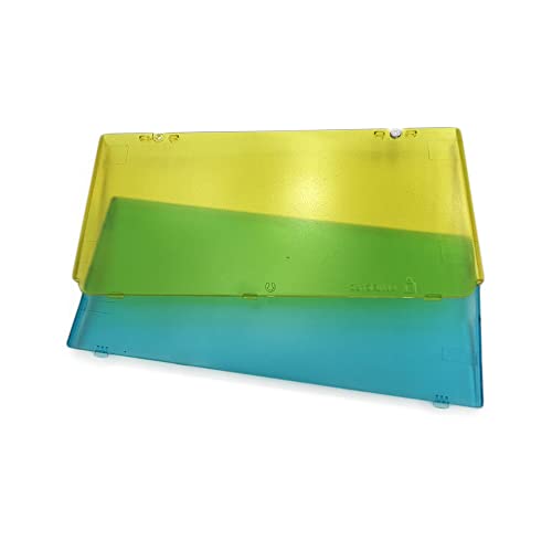 Image of 2015 for New 3DS Replacement Front Faceplate Back Plates Part Shell Housing Case Cover (Clear Yellow Green)