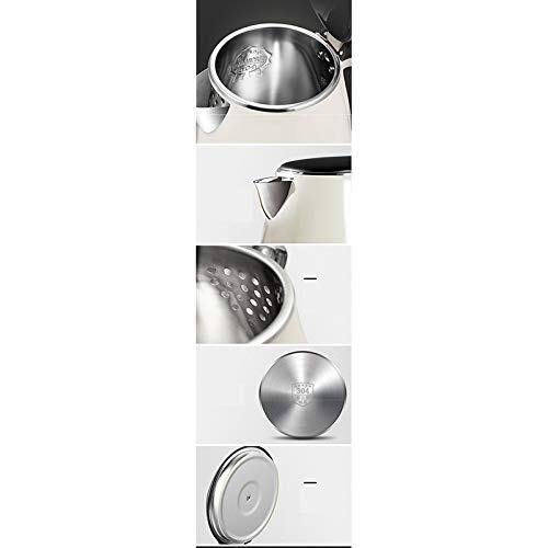 Kettle eléctrico de acero inoxidable 1.8L blanco miniatura 5