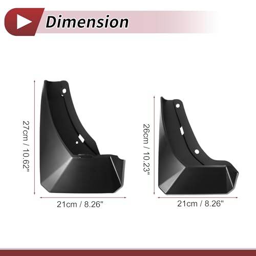 Image of 1 Set Mud Flaps Splash Guards for Hyundai IX45 2024 Front and Rear Mud Guards W /Mount Accessories