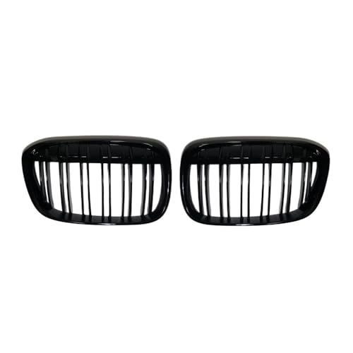 Parrillas delanteras de doble línea negro brillante para X1 F48: estética deportiva y duradera