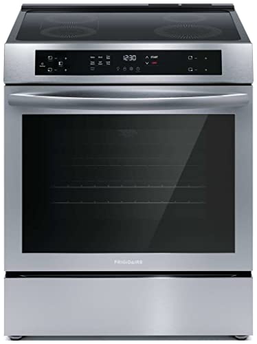 Frigidaire 30 in 5.3 cu.ft. 4-Burner Element Slide-in Front Control Self-Cleaning Induction Range...