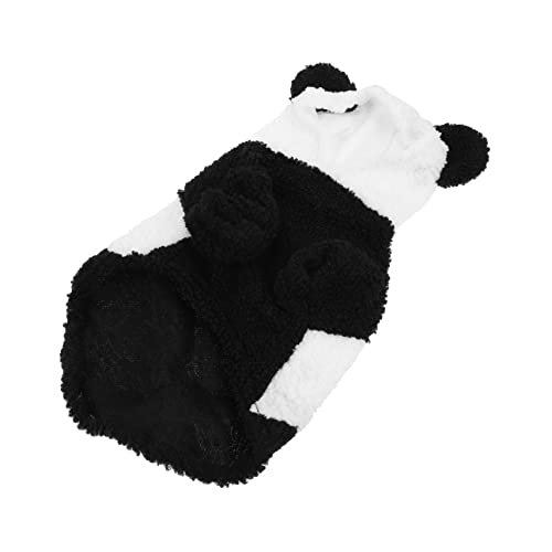 BELLIFFY ピース 衣服 halooween costume 小型犬の冬用コート ダックスフンド 子犬パーカーコート 動物パジャマ パンダ大人 衣装 コスプレ服 ペットアパレル サンゴフリース