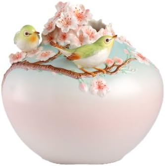 FZ02942 Franz Porcelain Orchard Japanese white cherry tree vase new spring 2013