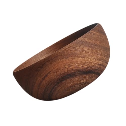 ZUNOXAZ 相思木製サラダボウル 滑らかな縁で手口に 食洗機対応 木製食器 家用パーティー キャンプ向け 多用途サービングボウル