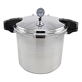 NESCO 24 Quart Manual Pressure Canner, Pressure Cooker, with pressure guage, locking lid, and removing canning rack