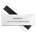 C-Line HOL-DEX Magnetic Shelf/Bin Label Holders, 2 x 6 Inches, 10 per Box (87247)