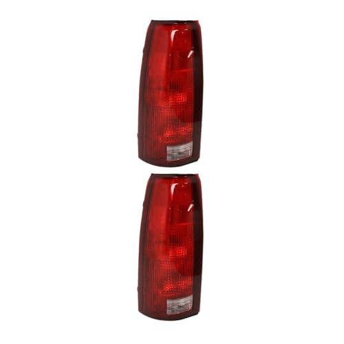 alxiang 2 Set of - Tail Light Bulb Driver Side Clear Red Lens Tail Lamp for Tahoe for Blazer for Escalade for C/K 2500/1500 Suburban for C1500/C3500/C2500 for K3500/K2500/K1500