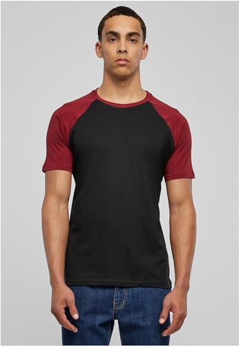 URBAN CLASSICS Camiseta Básica Hombre de Manga a Corta, Cuello Redondo, Algodón, Largo Normal, Estilo Moderno, Disponible en distintos colores, Tallas XS - 5XL