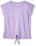 The Children's Place Girls' Tie Front Short Sleeve Top, Fairy Wing, XS (4)