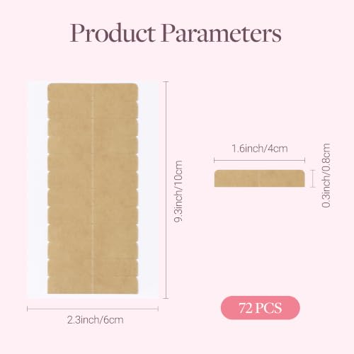 Image of GOO GOO Strong Adhesion Double Sided Replacement Tape Tabs, 72 Pcs