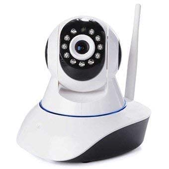 LOPAZ WiFi Camera, Wireless Surveillance Camera IP Camera Nanny Cam with Pan Tilt Zoom Motion Detect Two Way Audio Night Vision Remote Control 2.4G WiFi - White