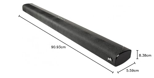 Image of Polk Audio Signa S1 Universal TV Sound Bar and Wireless Subwoofer System (Black)