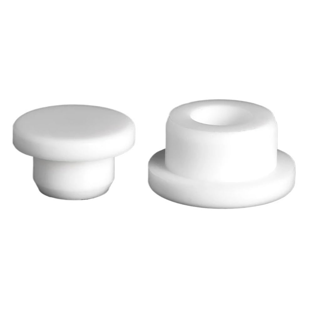 Silicone Circular Rubber Plugs, Flexible Silicone Rubber Sealing Round Stopper Pipe T Type Hole Caps(WHITE,106.5mm)