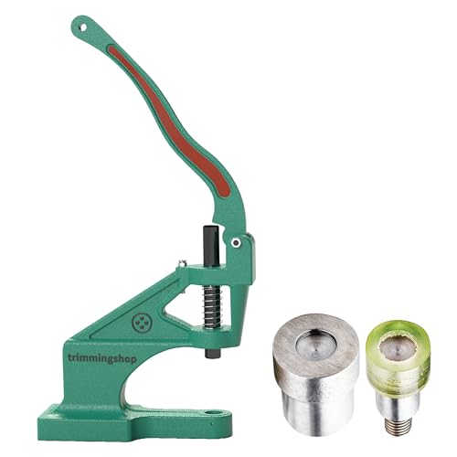 Trimming Shop Hand Press Machine and Two Piece Double Cap Rivet Green 10Mm