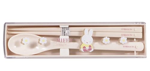 クツワ(Kutsuwa) ミッフィー(miffy) ランチコレクション/箸・スプーンセット 高さ18cm -GIFT SERIES (ギフトシリーズ)- Ag+ 抗菌 MF900 日本製