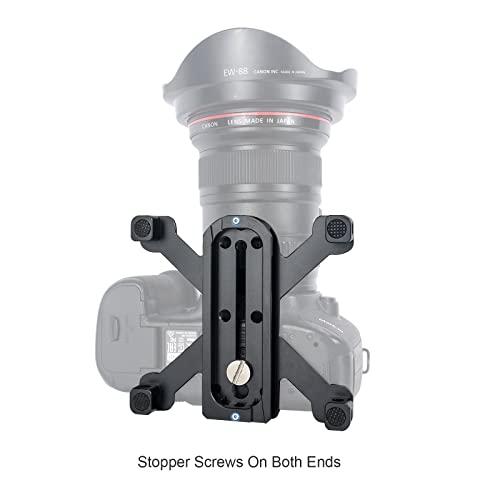 NICEYRIG Camera Quick Release Base Plate Compatible with Arca-Swiss Standard Tripod Applicable for DSLR and Mirrorless Camera with Four Feet Stable Support - Image 4