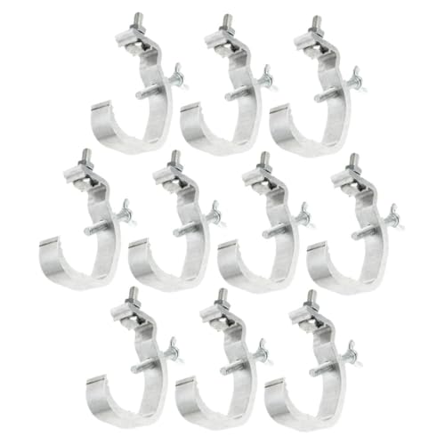 Zerodeko 10pcs Versatile Stage Lighting Hooks C-clamp Mounts Strong Loadbearing for Dj Stage Lights