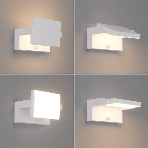 Éclairage mural extérieur IP65 blanc chaud 24W avec spot orientable