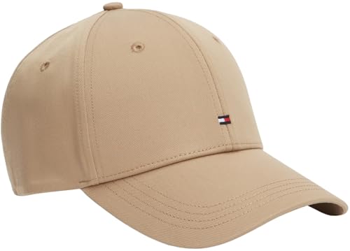 Tommy Hilfiger Herren TH Flag Cotton 6 Panel Cap AM0AM13008 Kappe Beige Einheitsgröße Beige (Treibholz-Taupe) Einheitsgröße