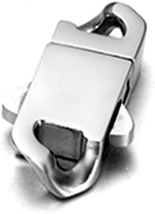 2 Sets Stainless Steel Spring Clasps Cuban Link Clasp for Chain Bracelet and Necklace Buckle Jewelry Making Supplies (7mm Wide, Mirror Steel)