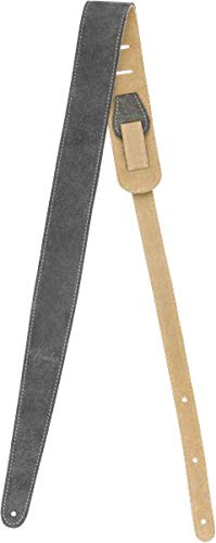 Fender Reversible Suede Guitar Strap, 2In, Gray/Tan #TOP1