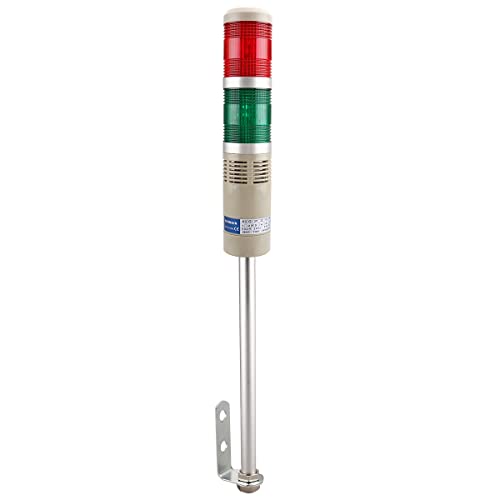 Alarme ronde industrielle à LED rouge et vert pour gestion des lignes DC 24V