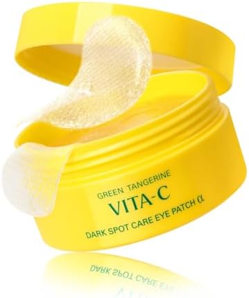 GOODAL Green Tangerine Vitamin C Eye Patches ALPHA โ 25% Thicker Hydrogel Under Eye Patches for Puffy Eyes & Dark Circles, Korean Skincare, Radiant Glass Skin Look (60 Patches)