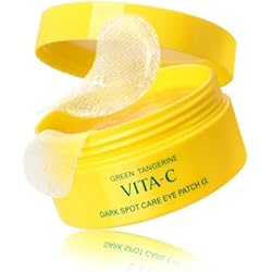 GOODAL Green Tangerine Vitamin C Eye Patches ALPHA – 25% Thicker Hydrogel Under Eye Patches for Puffy Eyes & Dark Circles, Korean Skincare, Radiant Glass Skin Look (60 Patches)