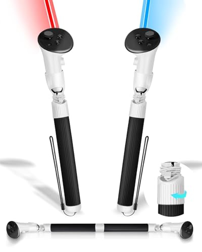 Image of New World VR Game Handle for Meta Quest 3S, Quest 3 and Oculus Quest 2 Controller Accessories,2-In-1 Long Arms for Gorilla Tag,Beat Saber,VR Handle Attachments Controller Extension for Quest 3 /3S & 2
