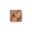 14K Gold Olive Green CZ