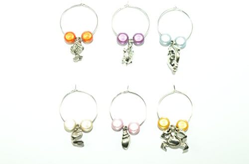 Libbys Market Place Around The World 2 Wine Glass Charms | Desertcart - View #9