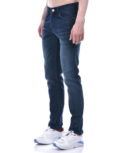 Image of Numero Uno Men's Dark Indigo Skinny Fit Sustainable Jeans