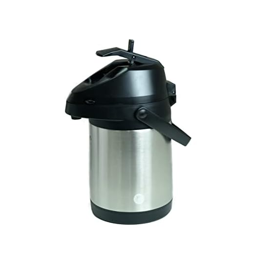 Garrafa Térmica Aço Inox Inquebrável com alavanca 2,5 Litros Stainless - peixinho