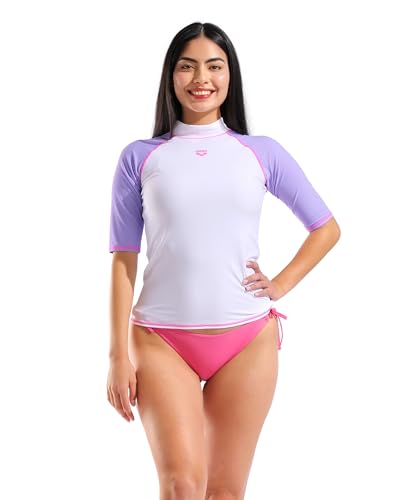 Arena W Arena Rash Vest S/S lycra surf mujer camiseta natación corta