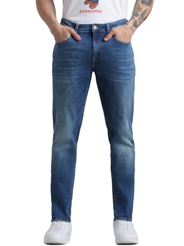 Image of Jack & Jones Men's Slim Fit Jeans | Low Rise | Jeans for Men
