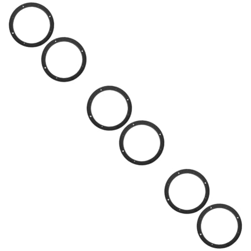 KONTONTY 3sets 6.5 Car Speaker Spacer Solid Plastic Adapter Ring for Car Audio 2pcs*3